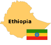 Map and Flag - Ethiopia