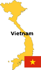 Map and Flag - Vietnam